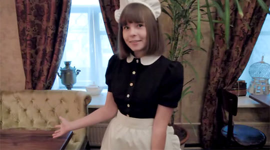 【外人】超かわいいロシア人メイドの美少女ポルノ画像 347