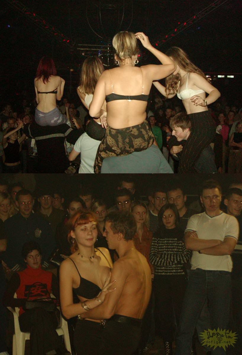 【外人】クラブでアゲアゲになり過ぎて裸になっちゃうウクライナの素人女子たちのポルノ画像 7128